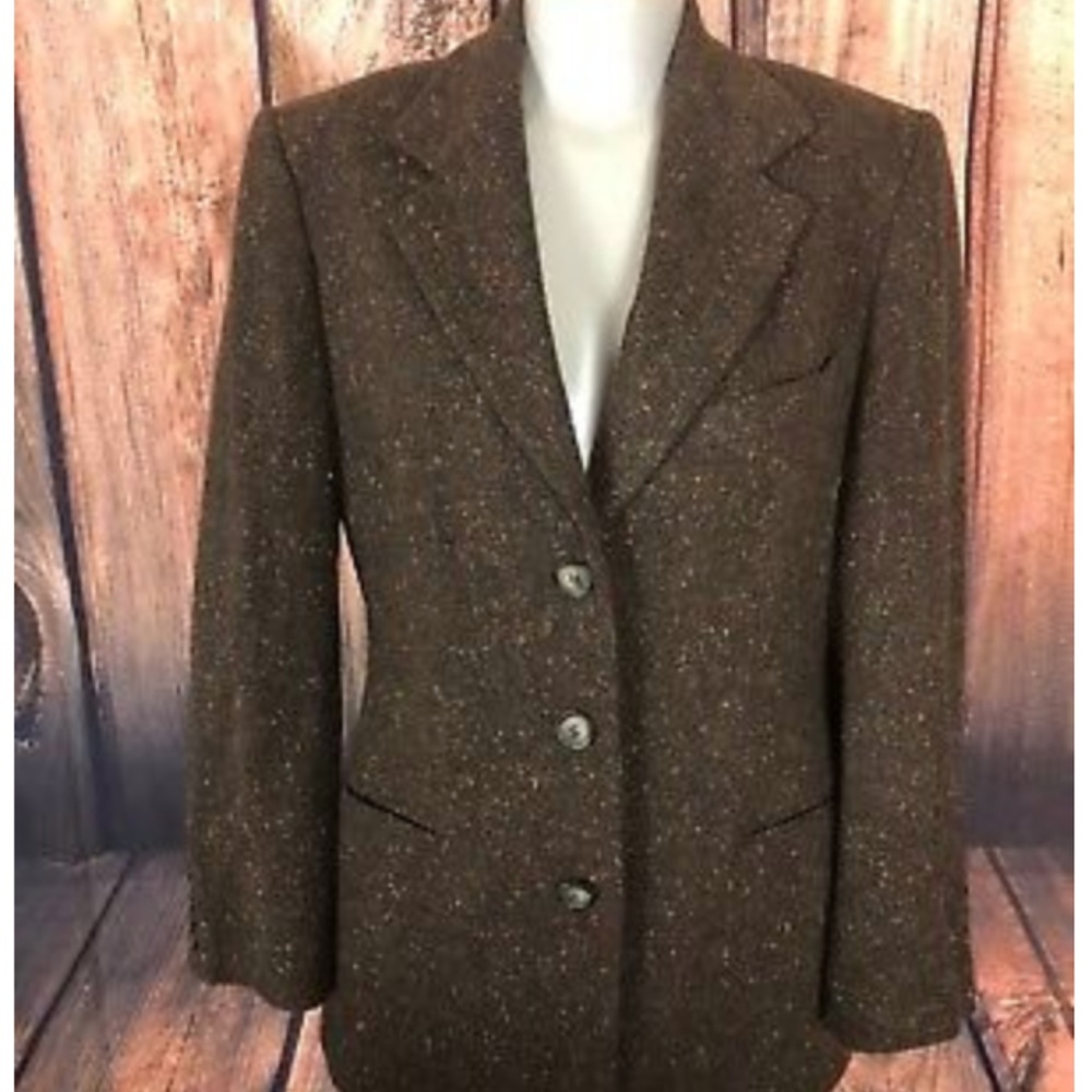 Limited America wool Blend Blazer Brown Jacket